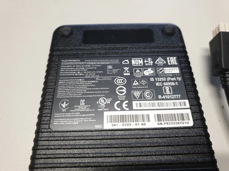 341-0703-01 Зарядное устройство переменного тока 12 В 9 А для Flextronics CISCO FA230LM1-00