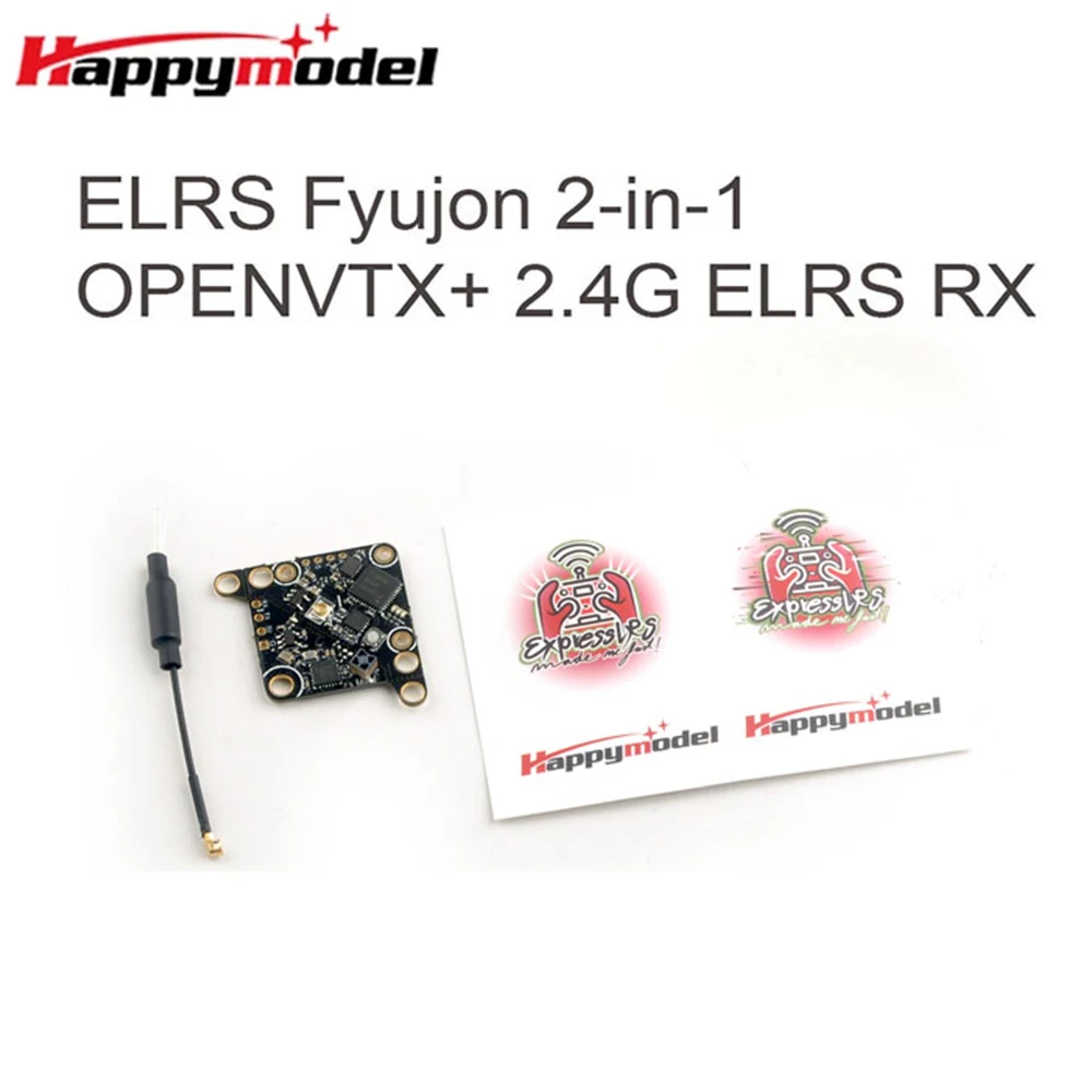 HappyModel ELRS Fyujon модуль 2 в 1 Встроенный приемник ELRS 2,4 ГГц и 5,8 ГГц 48CH открытая передача изображения VTX для дрона RC FPV