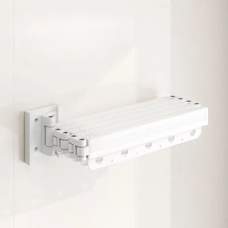 Белый складной держатель для занавески для душа