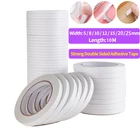 Двусторонняя клейкая лента, белый супер прочный Двусторонний Скотч, прочная ультратонкая хлопковая лента, товары для дома