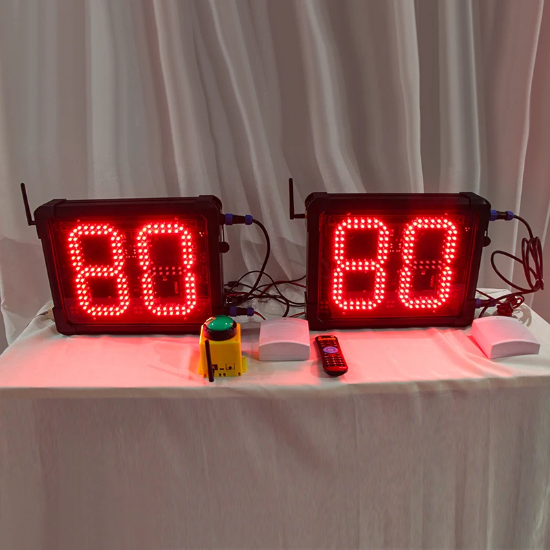 

Ganxin New Design Texas Lacrosse Shot Clock Synchronous System Outdoor Timer 80S Wireless Button Control Shot Clock