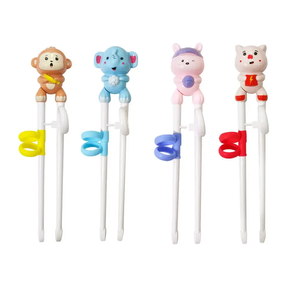 

Baby Learning Training Chopsticks Cartoon Animal Beginner Chopstick Tableware Kids Eating Training Helper