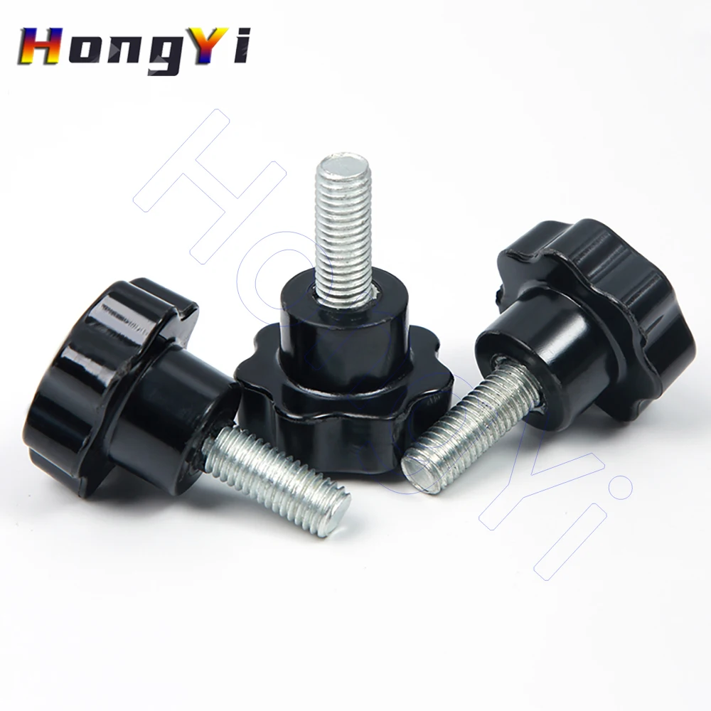 Ручка M12 M10 M8 M6 M5 M4 ручка винт из углеродистой стали зажимной D48 D38 D32 D25 Bakelite голова в