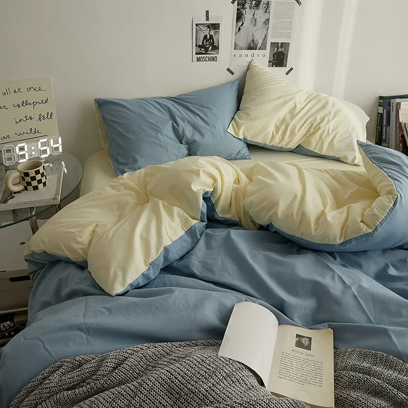 Популярный хлопковый набор из четырех предметов удобный для сна без одежды