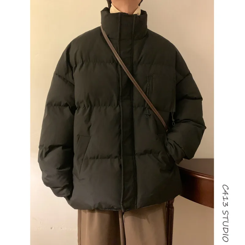 Winter Jacket Men Warm Fashion Casual Thickened Down Jacket Men Streetwear Korean Loose Thick Short Coat Mens Parker Clothes