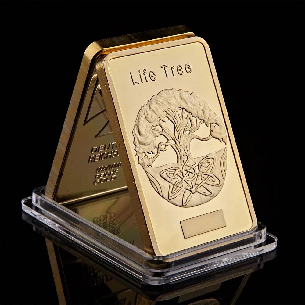 Норвежская Скандинавская мифология Odin отец богов 1 Унция Золотая балка коллекция