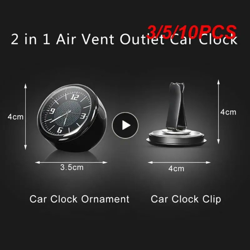 

3/5/10 шт. высококачественные автомобильные часы, высокоточные электронные кварцевые часы, изысканные светящиеся цифровые часы на приборной панели