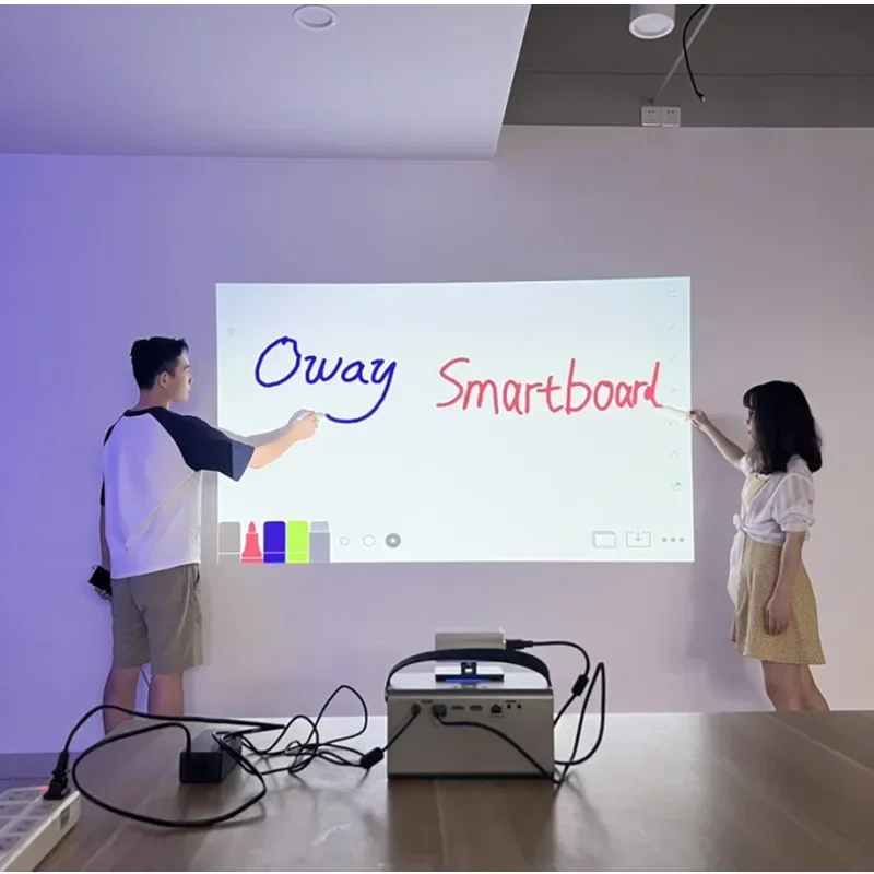 

OWAY Interactive Mini Mobile Hd Projector 10 Portable Android Home Theater LCD Proyector Pocket High Lumens Smart Projectors H7