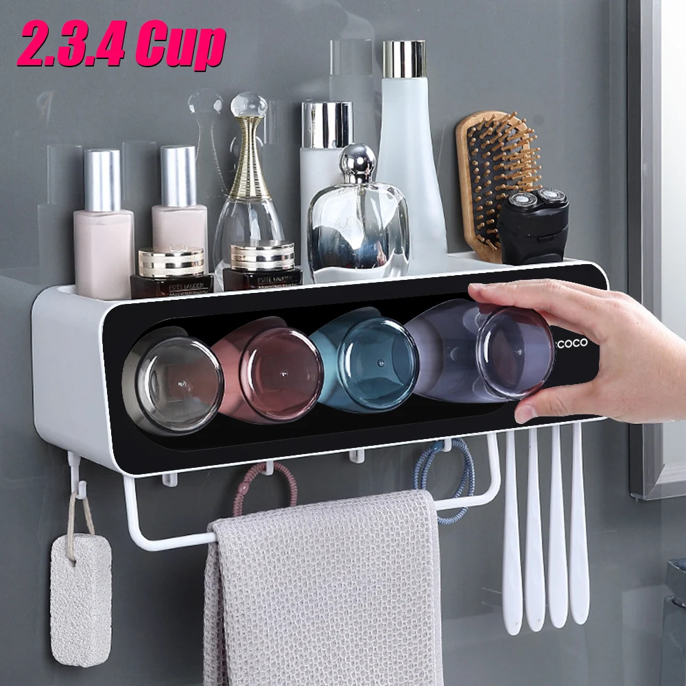 

No Drilling Towel Toothbrush Holder Bathroom Shower Shelf Organizer Rack Wall Mount Shampoo Tray Stand