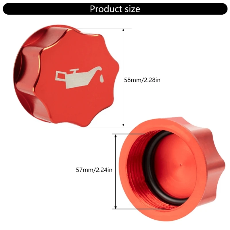 094D Алюминиевые масляные колпачки Коррозионностойкие крышки заливной горловины