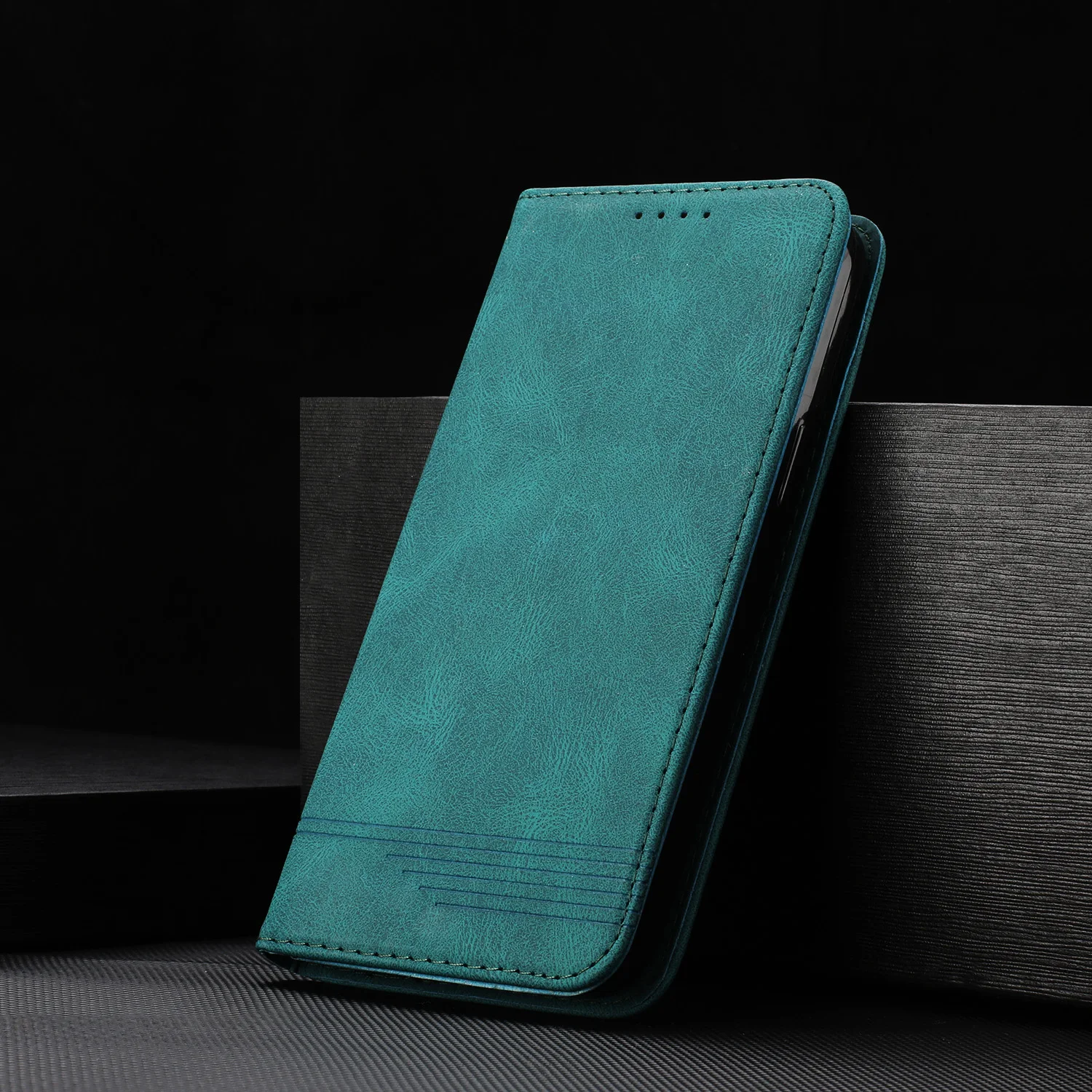 Кожаный флип-чехол с магнитной картой для Xiaomi Redmi 7A 5 Plus 6A 6 4A 4X Note 4 7 Pro 10 8 8T 9 9S полное