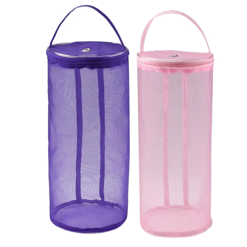 

2 шт., круглые сумки для хранения пряжи