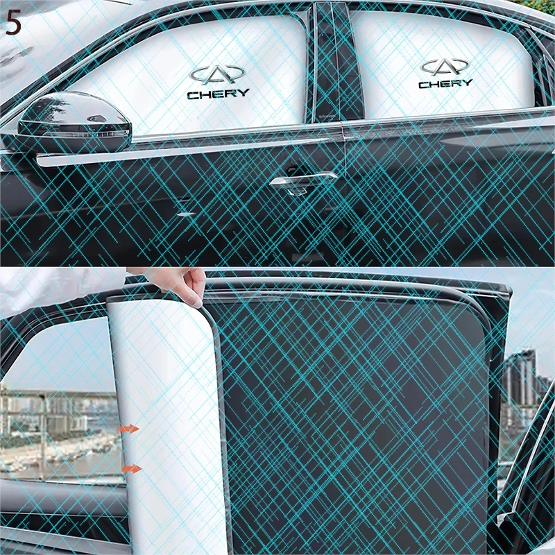 Фото Солнцезащитный козырек на лобовое стекло автомобиля, защита от солнца, в клетку, для Chery Tiggo 2 3 4 5 6 7 8 3X 5X Pro T11 5X Glx 7 Jaecoo J7 J8 №1
