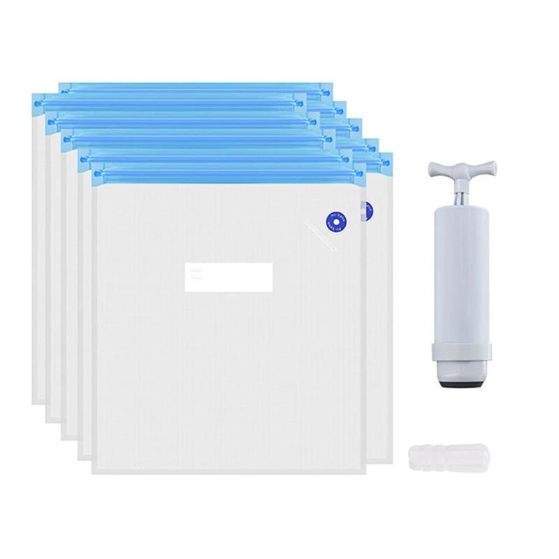 

Vacuum Sealed Bags with Hand Pump Vacuum Compression Storage Bags Set PLA TPU