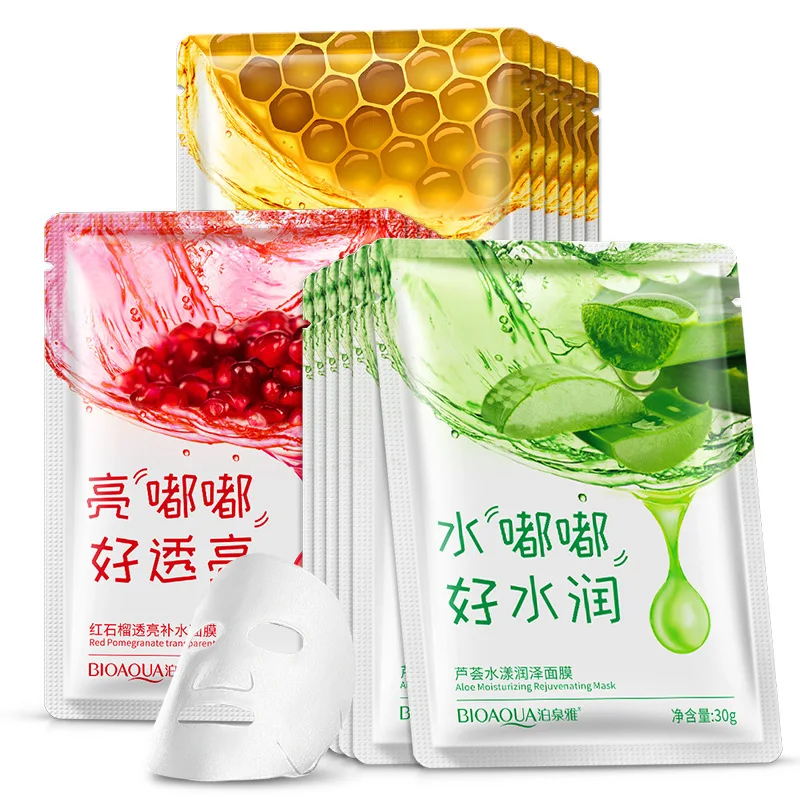 

Bioaqua Natural Face Mask Moisturizing Oil Control Facial Masks Anti Acne Anti-aging Beauty Korean Cosmetics Skin Care Products