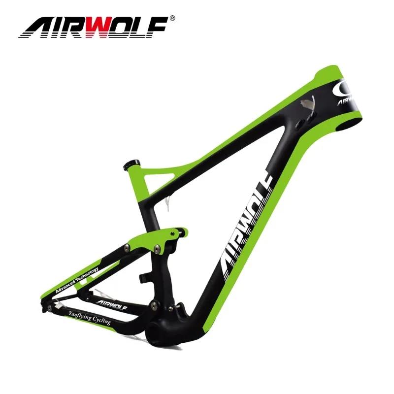 

Airwolf 29er рамы для Mtb полный подвесной гоночный карбоновый горный велосипед рамы DIY красочный с логотипом карбоновая рама дисковый тормоз