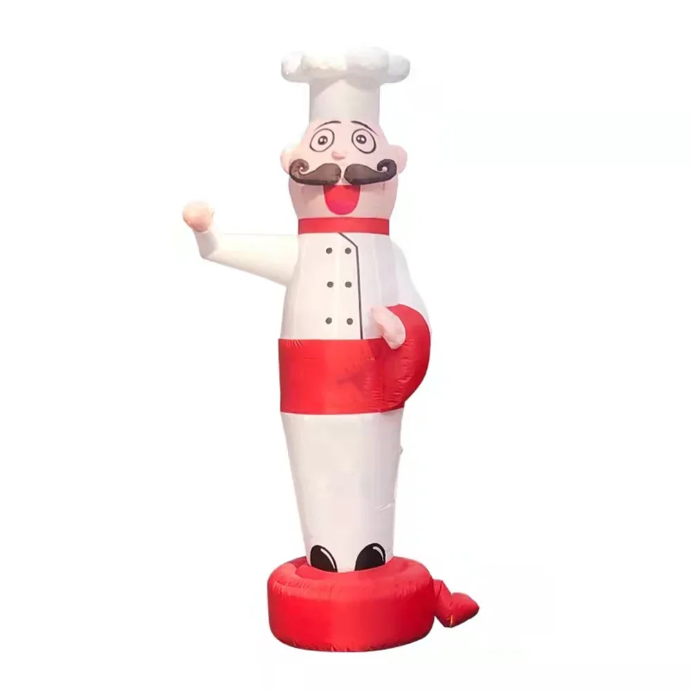 Воздушная танцевальная звезда реклама надувной шеф-повар небесные танцоры огни
