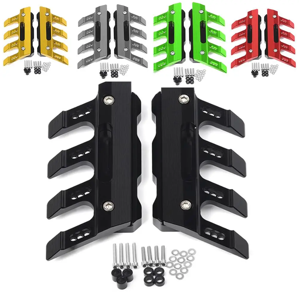 

For Suzuki GSX-S750 GSXS750 CNC Front Fender Slider Side Protection Guard Accessories 7 Colors With Logo