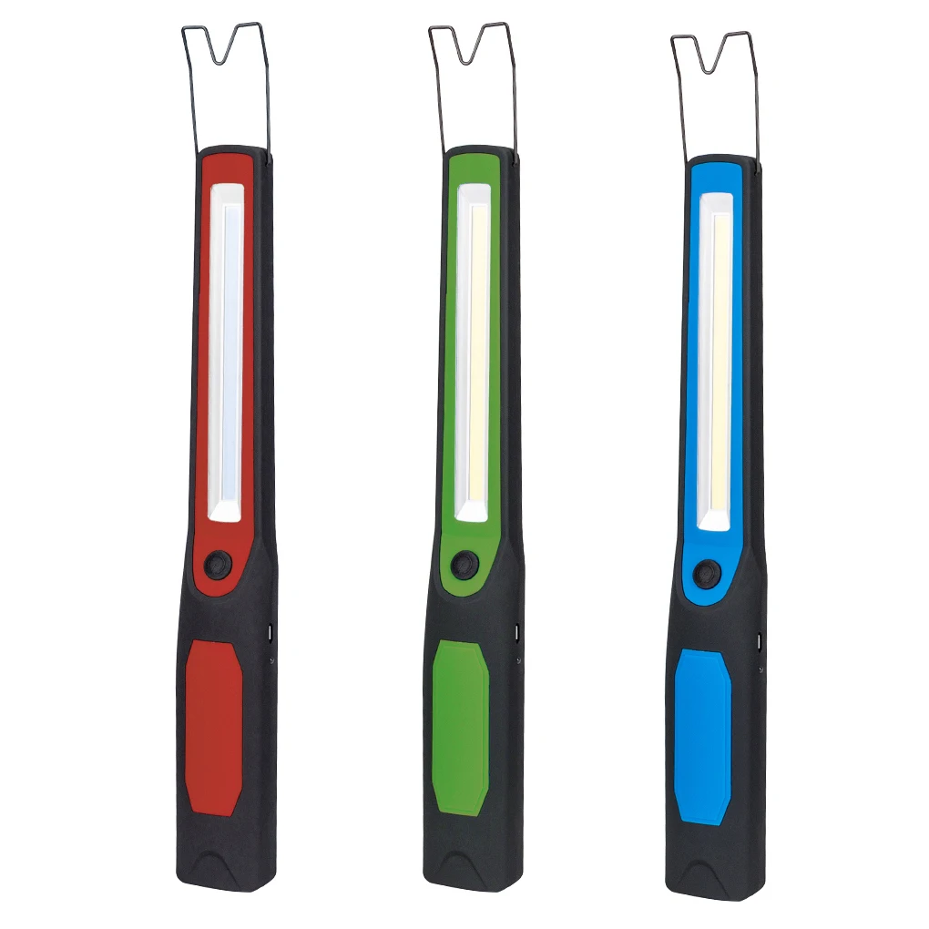

COB Work Light USB Charging LED Cordless Inspection Lamp Multifunctional Flashlight Indoor Outdoor Accessories Red