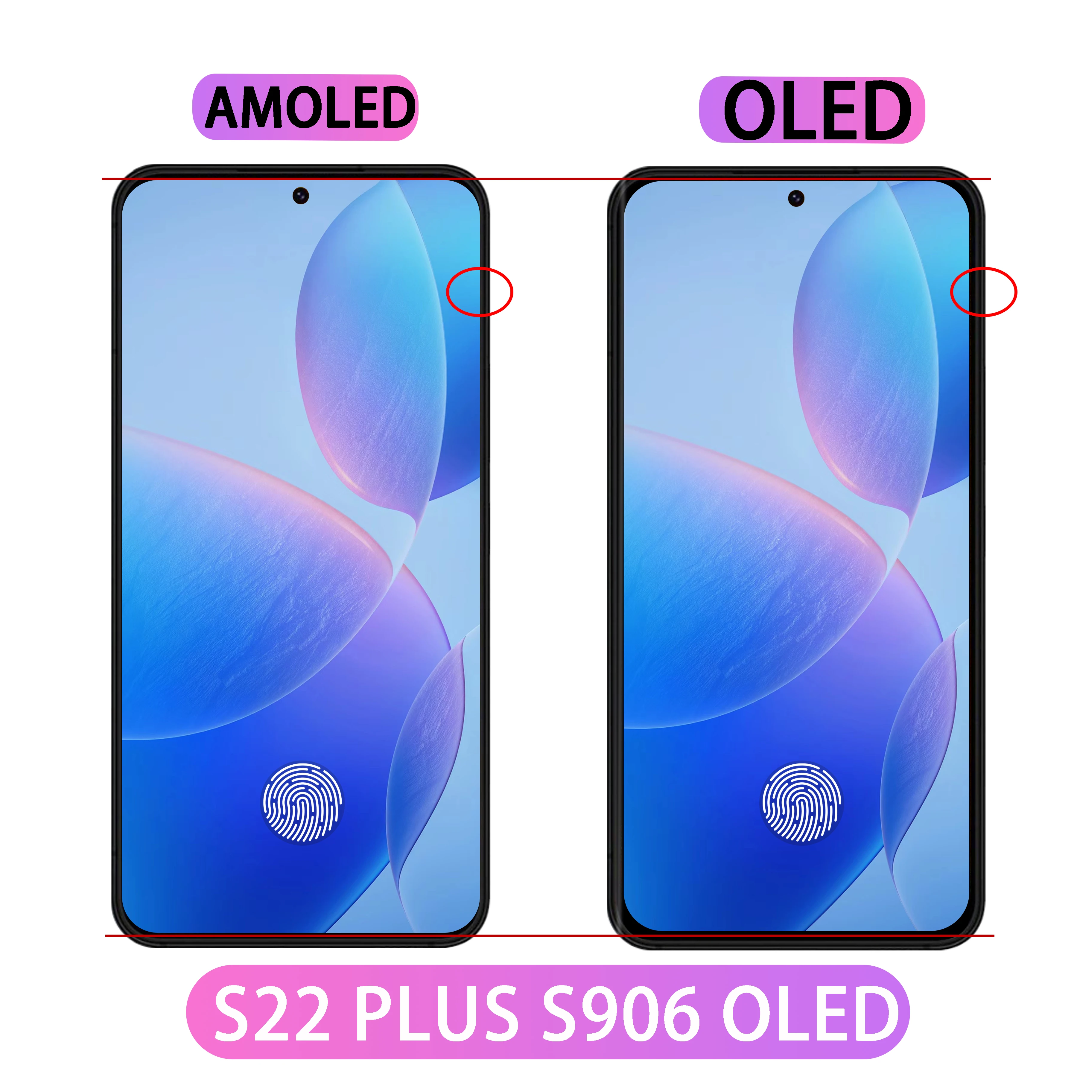 AAA + новый OLED-экран для Samsung Galaxy S22 Plus LCD S906 S906U S906W S906N S906E в сборе с рамкой дисплея