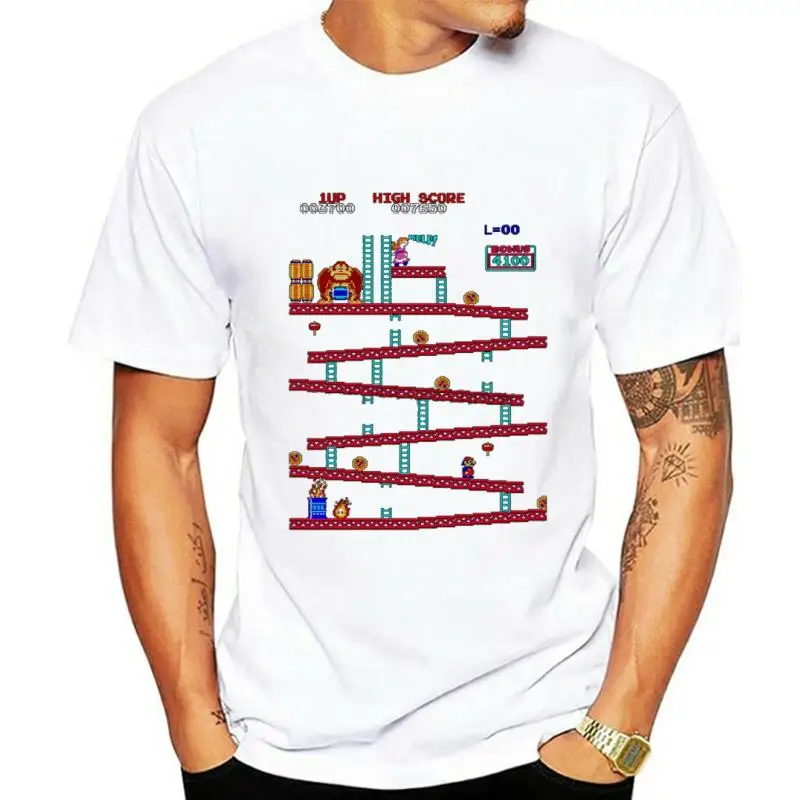 

Donkey Kong Arcade T Shirt For Man Hip Hop Tee Round Neck S-6XL Tee