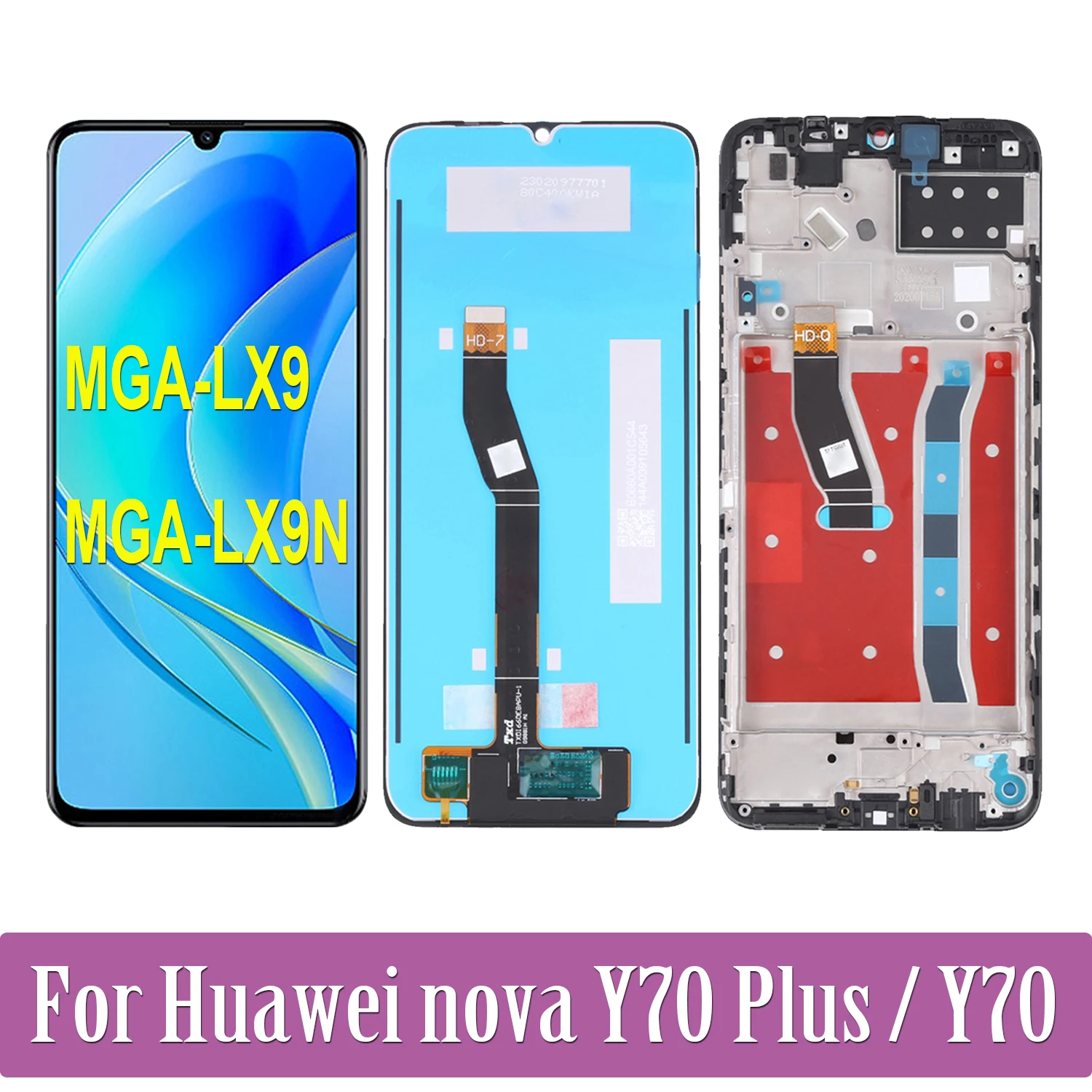 Оригинальный сенсорный ЖК-дисплей 6,75 'для Huawei Nova Y70 Plus MGA-LX9