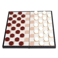 international chess set foldable chess board chess pieces draughts checkers for kids adults families party favors