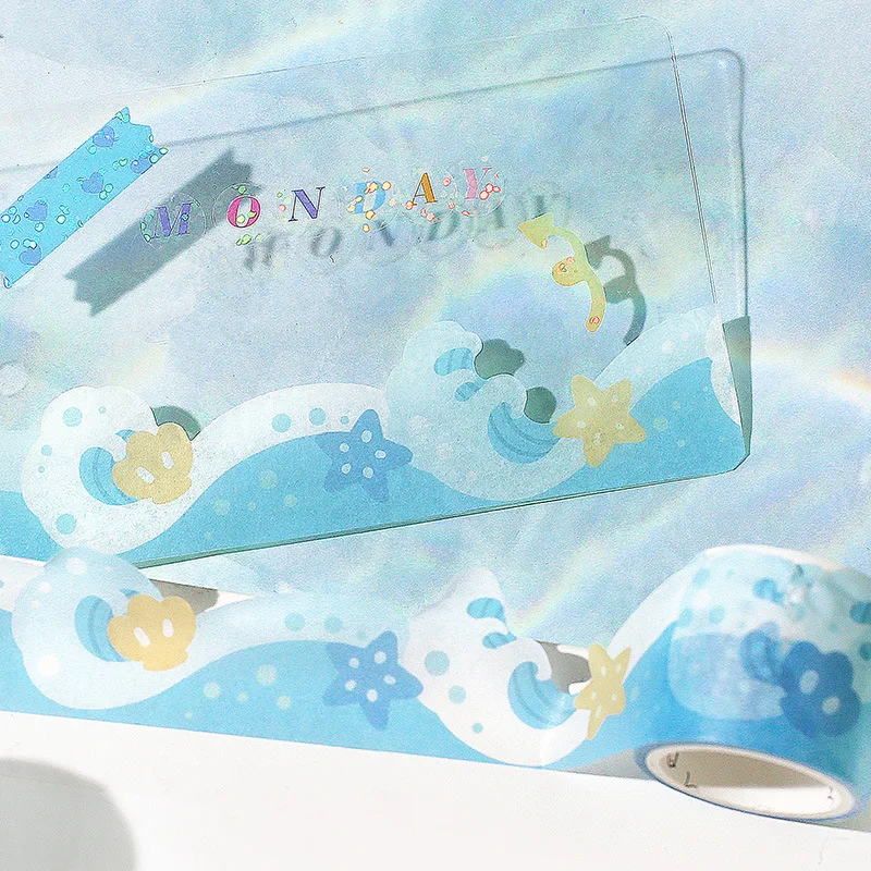 3cm*300cm Small Fresh Cute Shaped Washi Tape Kawaii Stationery Collage Journal Scrapbooking Decoration Material Masking Tapes - купить по