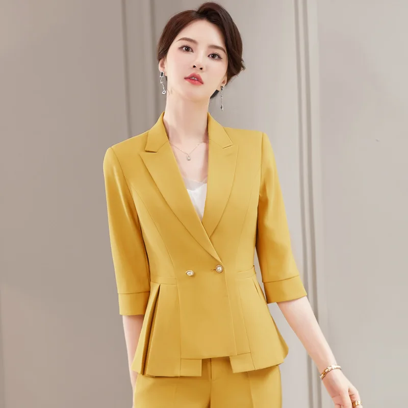 

High-Grade Suit Irregular Design Business Suit Coat Women's Spring New Fashion Temperament Women's Suit