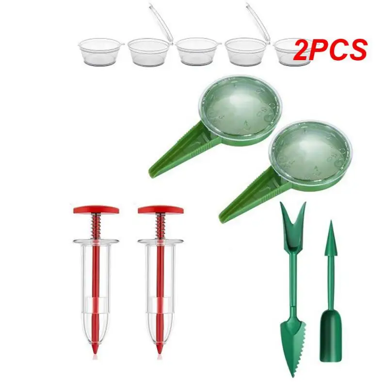 

2PCS Dibbers Handheld Seedling Soil Blocker 2-Inch Soil Block Maker with Dibbles For Garden Soil Block Maker Garden Supplies