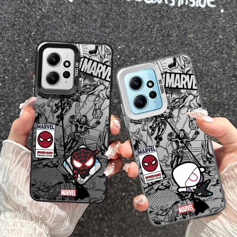 Чехлы для телефонов Marvel Человек-паук для Xiaomi Poco C50 X3 NFC C61 C51 X3pro Redmi 12C 13 A2 A3x 12, чехол-накладка (art.: 3920c8b14bee4) - 3920c8b14bee4