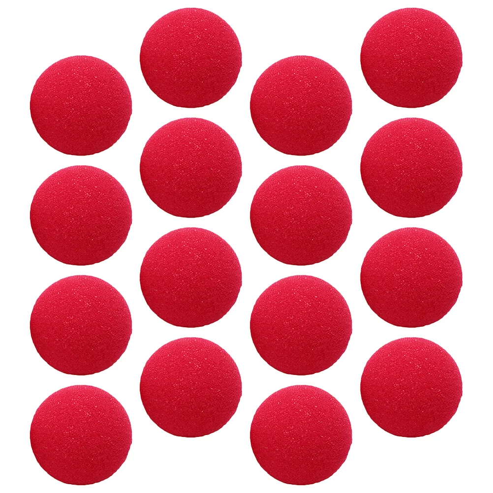 

40 Pcs Masquerade Clown Nose Face Sponge Makeup Clown Costume Prop Bulk Clothing Clown Nose Ball Elasticity Red Deer Nose