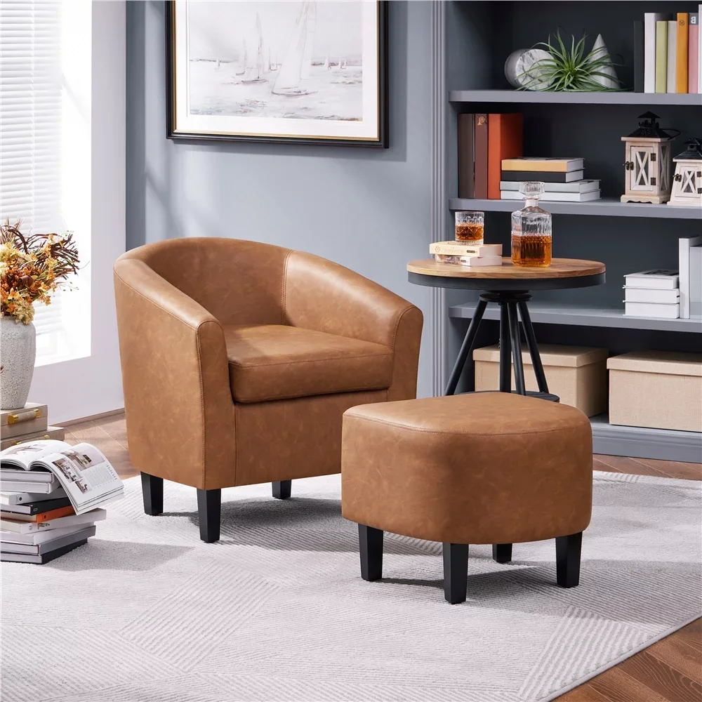 And Ottoman Set, Brown