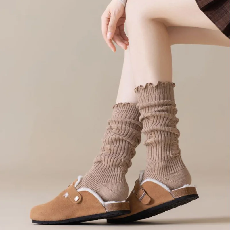 Длинные женские носки в стиле Харадзюку