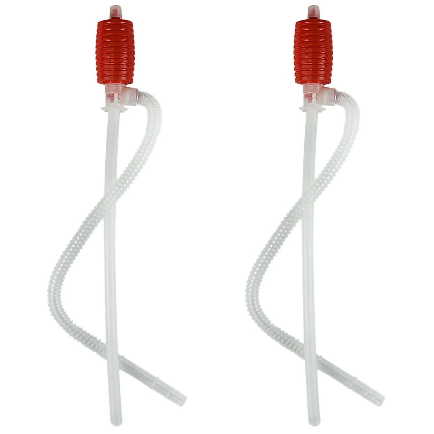 

2Pcs Universal Fuel Transfer Siphon Pump - Large Squeezing Syphon for Lawn Mowers & Manual Pumping Petrol, Water,Alcohol