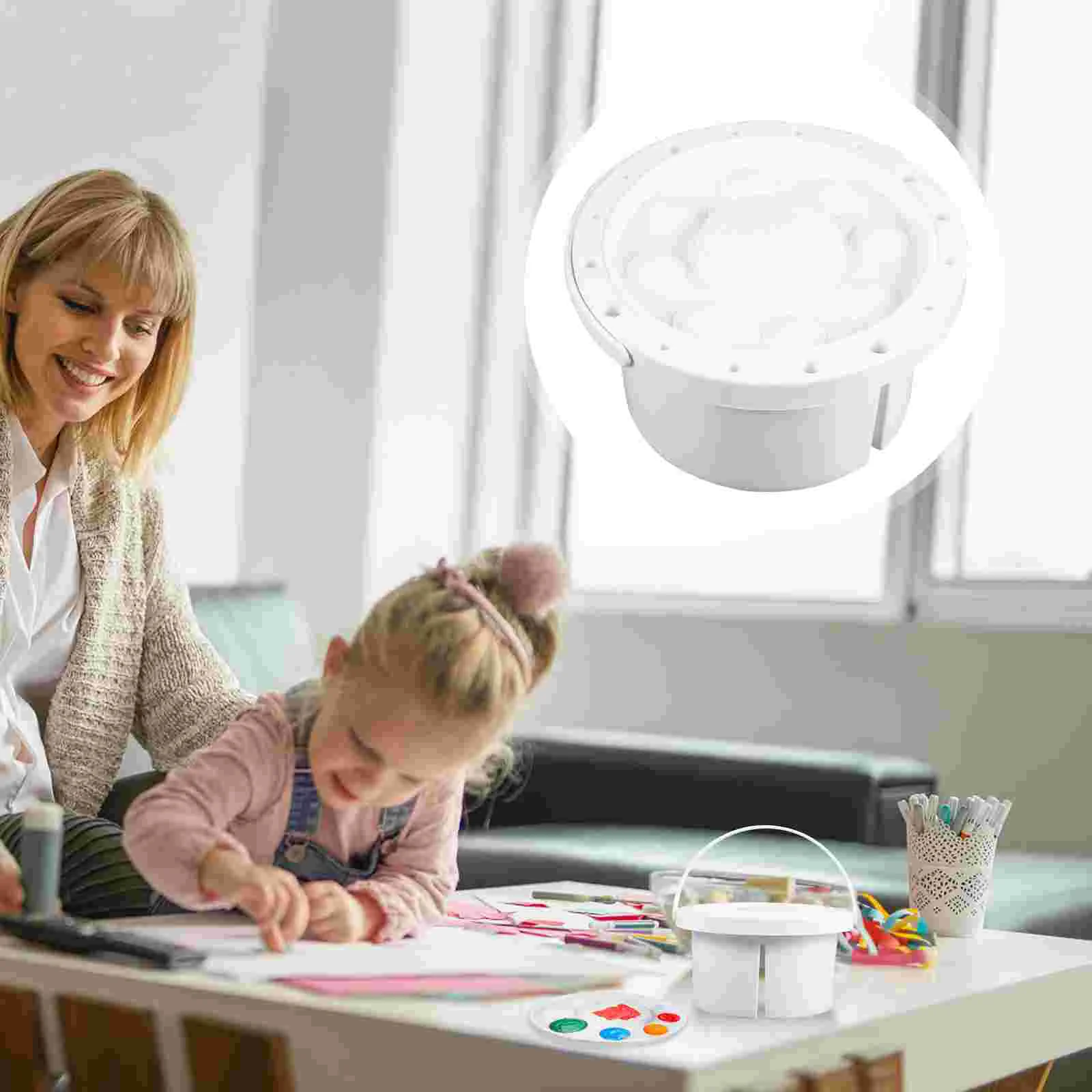 

Brush Cleaner Basin Painting Washer Holder Oil Watercolor Tub Mark Storage Container Pail Brushes Washing Box White Soap Kitchen