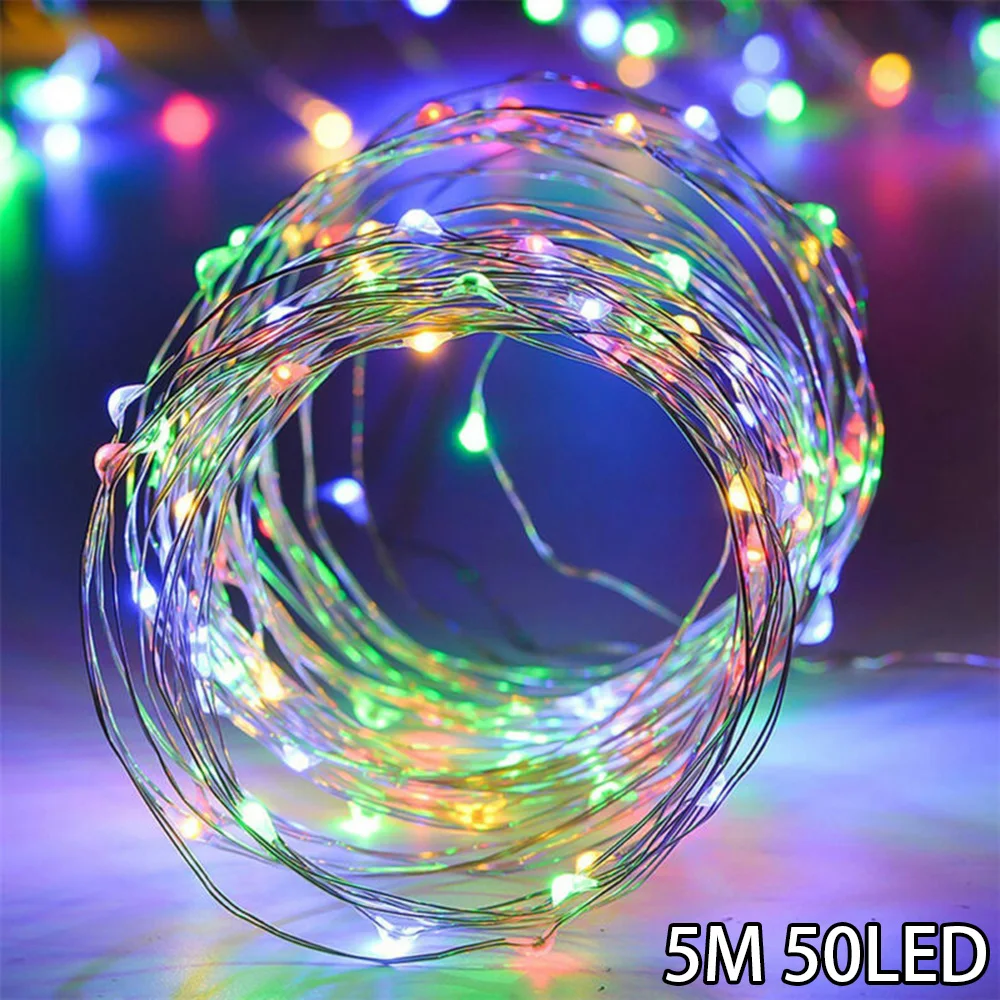 

Ornaments Light String Wedding Bedroom DIY Gift Micro Party Xmas 5m/10m/20m Christmas Copper Wire Decoration LED