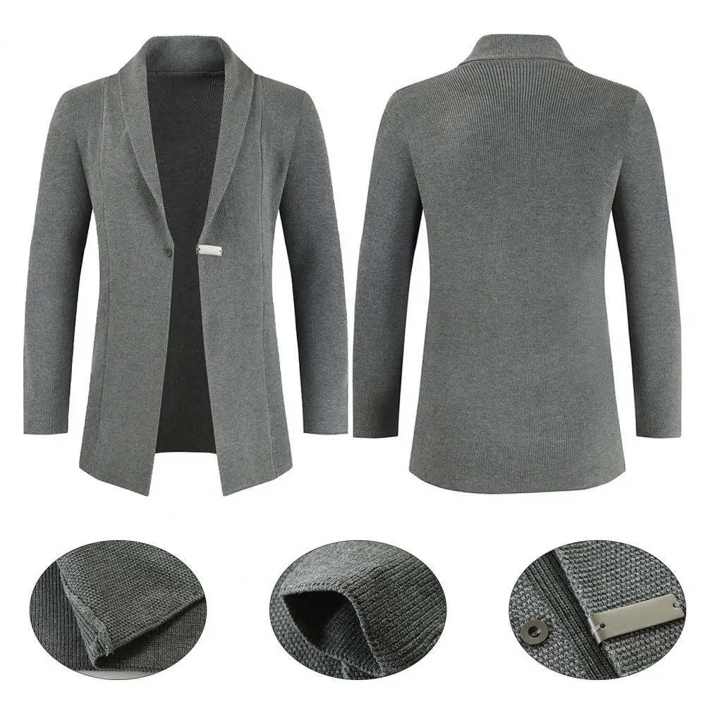 

Autumn Winter Popular Pure Color Knitting Coat Knitwear Sweater Jacket Long Sleeve for Business