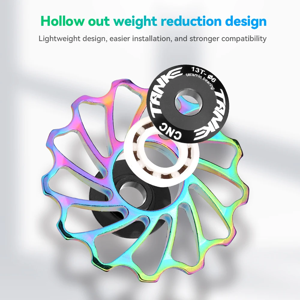 Керамический переключатель заднего переключателя для велосипедов TANKES Shimano AL7075 11T