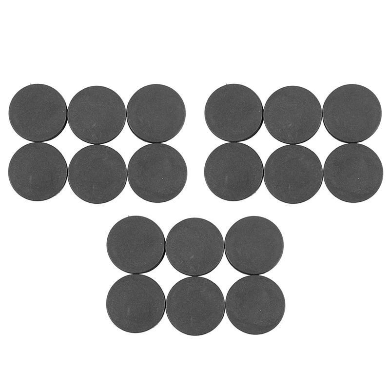 

18 шт., пластиковые заглушки для штепсельной вилки, 40 мм, черные