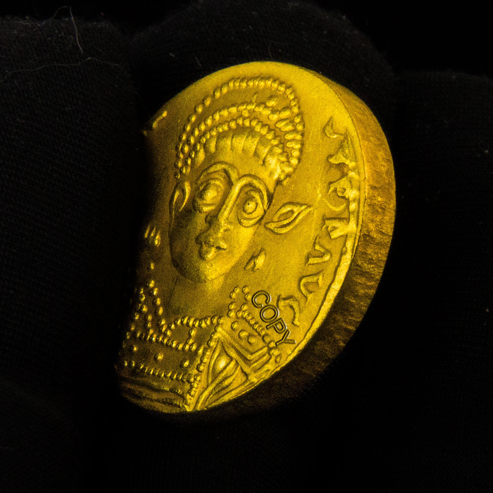 Копия золотой монеты анастасиус I бюст императора греческая мифология Jibaro Banshee