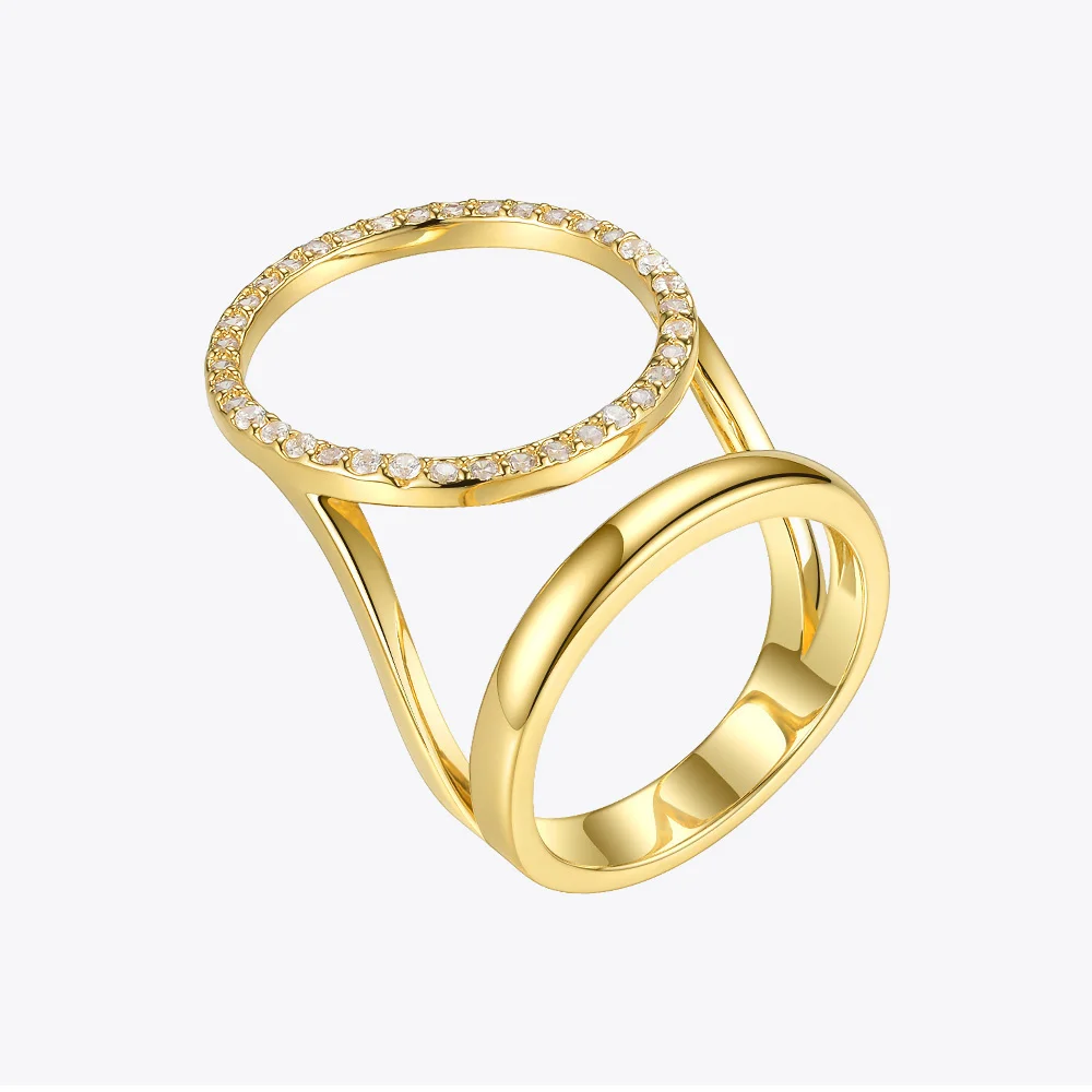 

ENFASHION Irregular Crystal Ring Female Gold Color Finger Rings For Women Creative Fashion Jewelry Gifts Dropshippping R194032