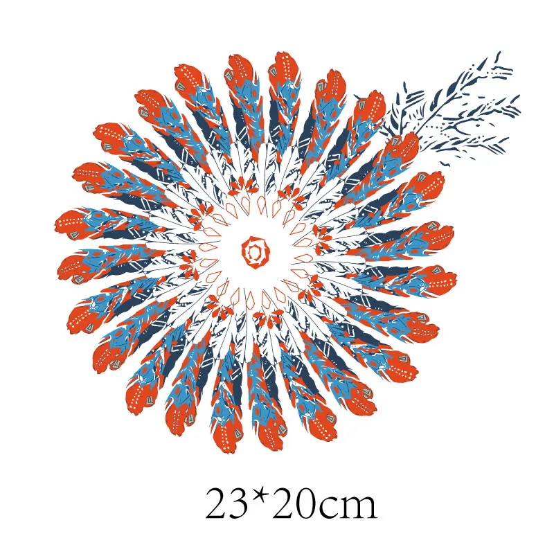 Патчи С мандалой цветок термонаклейки на одежду термоклейкие наклейки для