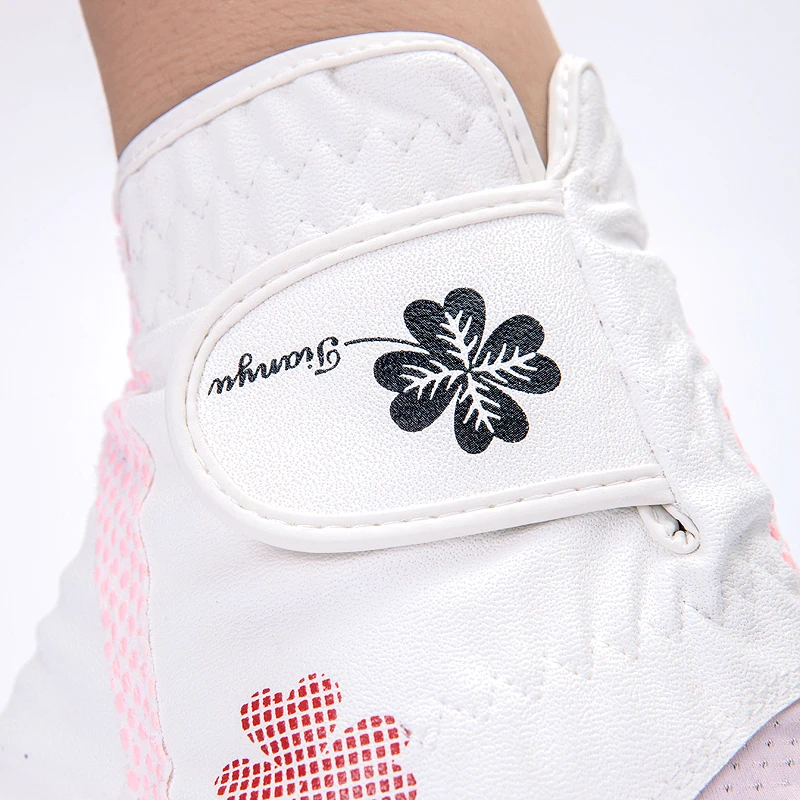 The new golf gloves lady antiskid white fingerless gloves