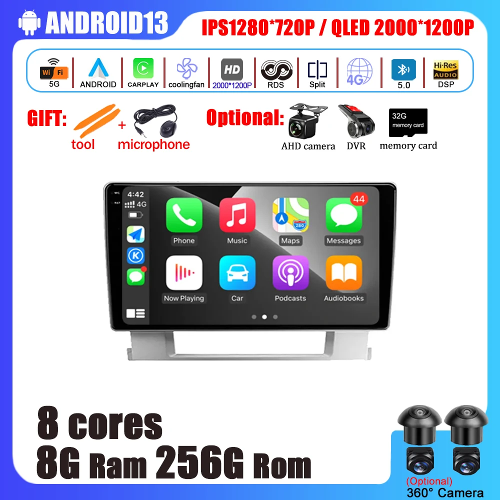 

Android 13 For Buick Excelle 2 2009 - 2017 For Opel Astra J Car Accessories Multimedia Video Player Navigation Stereo GPS