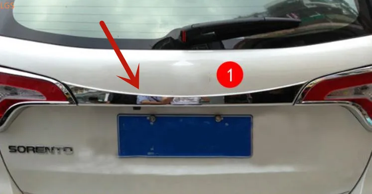 

For Kia Sorento 2013-2014 ABS Chrome Rear Trunk Door Decorative strip Tailgate Trim anti-scratch protection car accessories