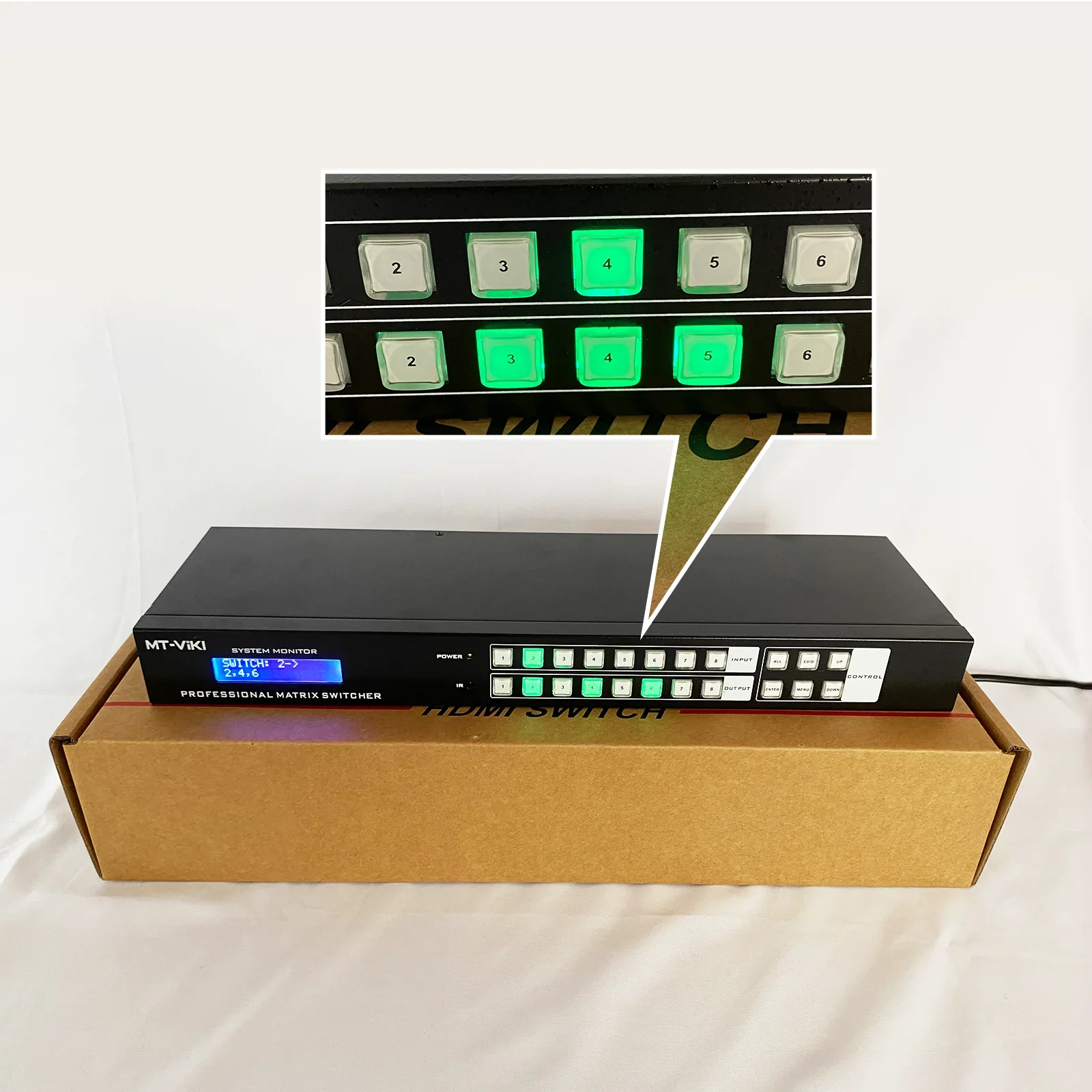 Матрица видео HDMI 4K 30 Гц 8x8 MT-ViKI Matrix Switcher разветвитель 4 входа выхода с веб-геймером