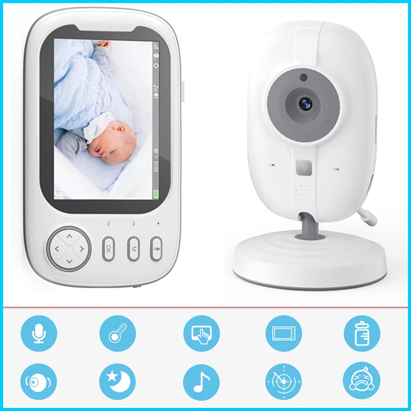 

Baby Monitor with Camera Wireless Protection Detection Smart Surveillance Nanny Cam Electronic Babyphone Cry Babies Feeding