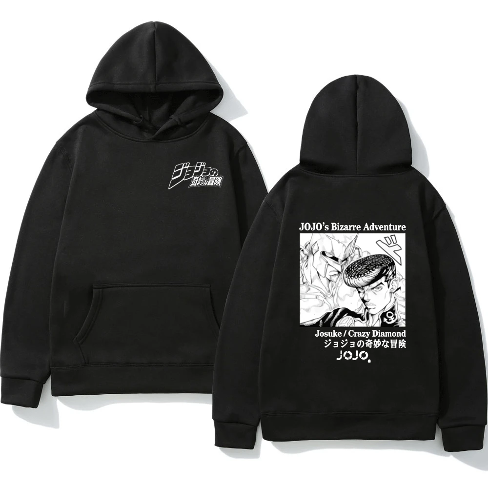 

Толстовка с капюшоном для мужчин и женщин, Свитшот в стиле аниме «Невероятные приключения Джоджо», уличная одежда в стиле Харадзюку, Модный ...
