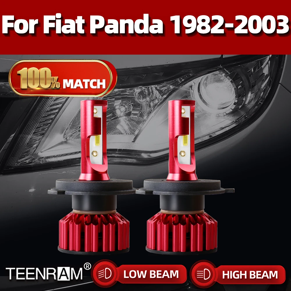 

Car Lights H4 CANBUS LED Headlight Bulbs 20000LM Turbo Auto Lamp 6000K 12V For Fiat Panda 1982-1998 1999 2000 2001 2002 2003